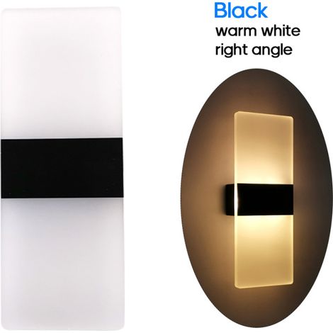 Aplique de pared LED acrílico moderno de 6W, 85-265V CA, para dormitorio, balcón, pasillo, escalera. (1/5)