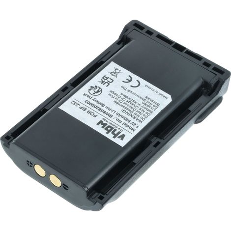 vhbw Akku kompatibel mit Icom IC-F3261DT, IC-F3263DS, IC-F3263DT, IC-F33, IC-F3360D Funkgerät, Walkie Talkie (940mAh, 7,4V, Li-Ion)
