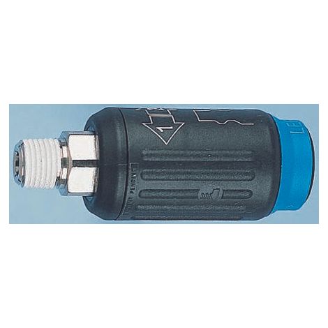 Raccord rapide pneumatique Legris, Filetage vers Mâle R 1/4 Mâle 1/4pouces en Polymère renforcé ( Prix pour 1 )