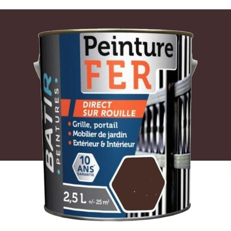 Peinture Fer BÂTIR Brun 2,5 L (1/2)