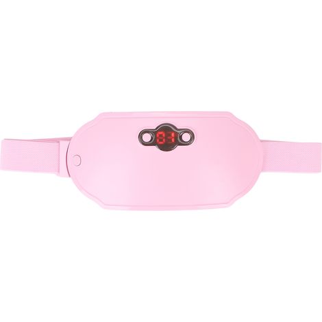 Ceinture de massage électrique pour la taille, température réglable, compresse chaude, vibration menstruelle (rose) (1/5)