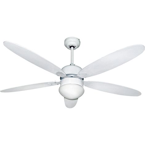VENTILATORE A SOFFITTO - Con Telecomando - 5 PALE CON LUCE IBISCO MAURER