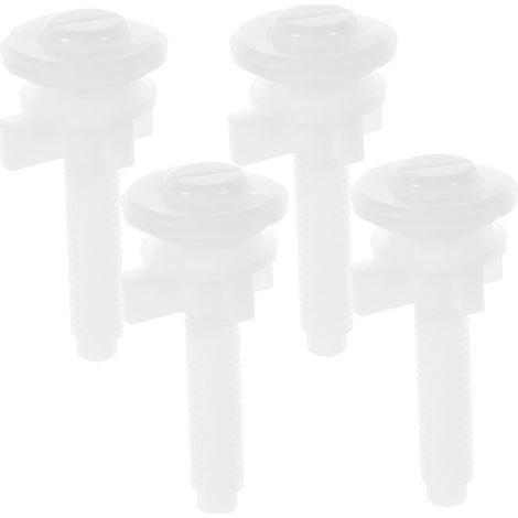 CCYKXA 4-teiliges Befestigungsschrauben-Set für WC-Sitze, Ersatz-Zubehörset für WC-Sitze