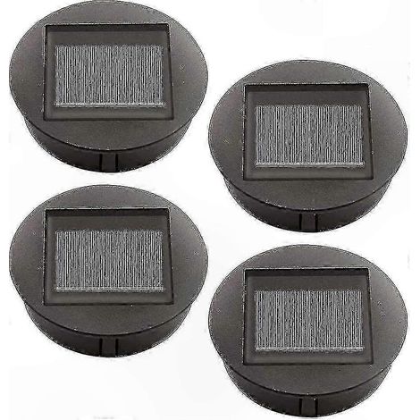 Lot de 4 ampoules LED solaires, lampes de remplacement pour dessus de lanterne, abat-jour d'extérieur avec panneaux solaires (1/5)
