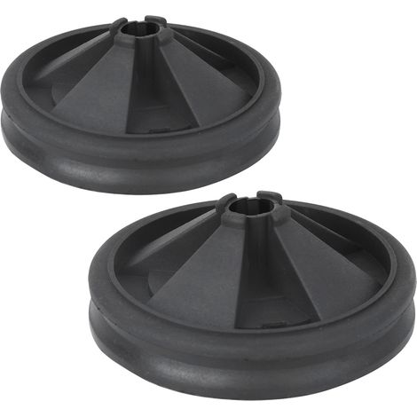 Lot de 2 couvercles anti-éclaboussures en silicone pour broyeur d'évier InSinkErator de 87 mm de diamètre extérieur. (1/5)