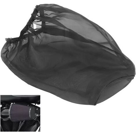 Couvercle de filtre à air anti-poussière universel noir L pour Harley Kawasaki Suzuki Honda Yamaha (1/5)