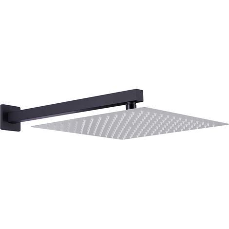 Bras de support de douche Carré Inox 201 Noir 40 cm CFW512984 (1/5)