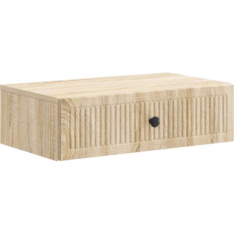Mesa Lateral Montada en la Pared Roble Sonoma 59 x 34,5 x 17 cm vidaXL