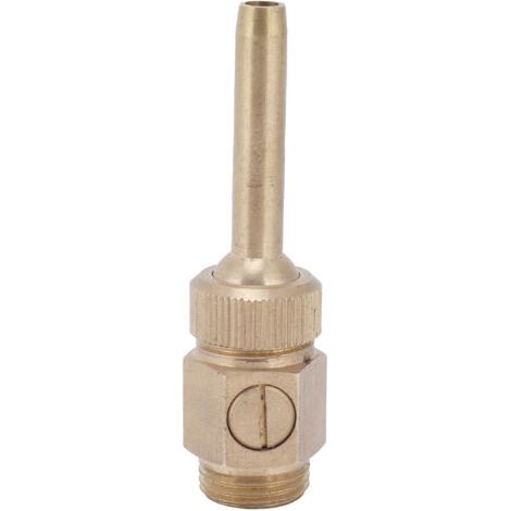 Boquilla de fuente de latón con rosca macho, cabezal de chorro de agua de dirección ajustable con válvula G3/4 (1/5)