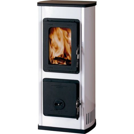 Dauerbrandofen MILANOII 5,5kW H890xB378xT316mm, schwarz