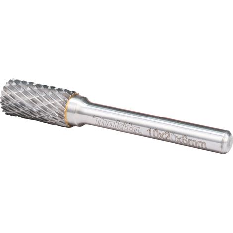 Makita B-52722 Fresa Cilindrica 10x20 mm Ø6 mm (3/8x3/4" Ø1/2") Dente A Croce