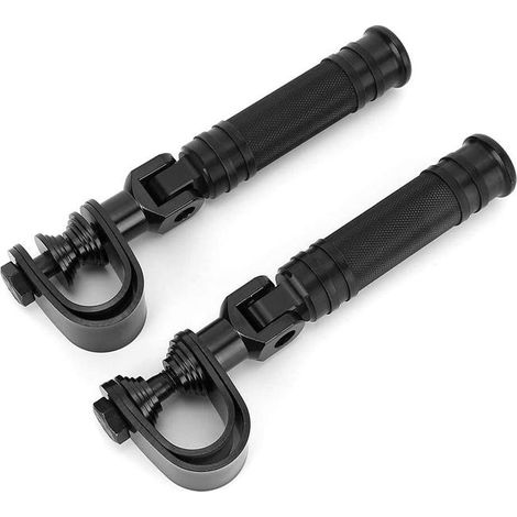 Universelle Motorrad-Fußpedale, 25-32 mm rutschfeste Klapppedale, passend für Motorräder von Honda, Kawasaki und Harley. (1/4)