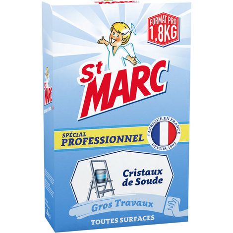 Cristaux de soude - ST MARC - Pro - 1,8 kg - Nettoyage intérieur et extérieur - Multi-usages (1/2)