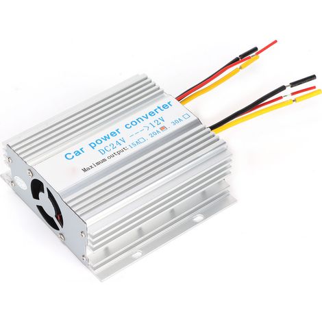 Convertisseur de puissance véhicule 20A 240W DC 24V vers 12V, adaptateur onduleur pour bus, camion et énergie solaire (1/5)