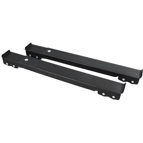Lot de 2 roulettes extensibles noires pour lave-linge, support pour machine à laver, 16 roues avec frein, capacité de charge de 300 kg, base de déplacement pour réfrigérateur. (1/5)