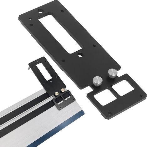 Quadratische Führungsschiene aus Aluminiumlegierung für Mini-Tauchsägen, für Holzbearbeitungsarbeiten 90-Grad-Winkel-Führungsplatte (1/5)