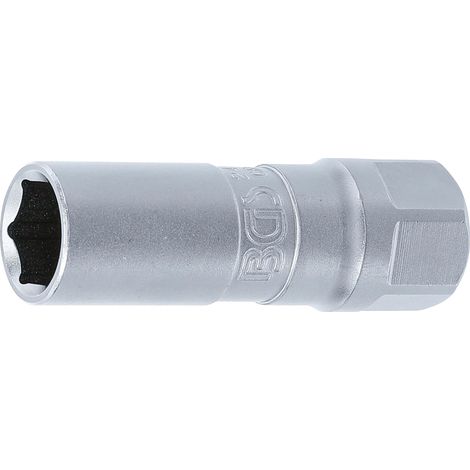 BGS Zündkerzen-Einsatz Sechskant Antrieb Innenvierkant 12,5 mm (1/2") SW 14 mm - 2407 (1/3)