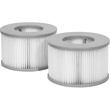 Paquete de 2 cartuchos de filtro Happy Garden para spas inflables MSPA, filtros para spas inflables (1/5)