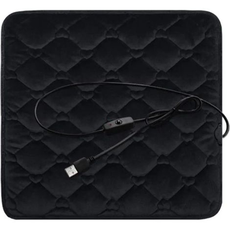 1 coussin siège chauffant USB, 5V 30-40℃, antidérapant en silicone, pour voiture bureau maison . (1/4)