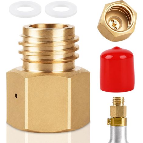 Adaptateur pour réservoir Quooker Cube de TR21-4 à TR21-3 – Adaptateur en laiton pour bouteille de CO2, adaptateur rapide pour soda avec une grande résistance et une bonne étanchéité (1/5)