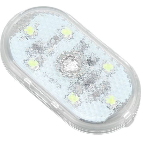 Lampe LED tactile pour voiture, mini lampe d'ambiance nocturne intérieure, batterie intégrée, bleu glacier (1/5)