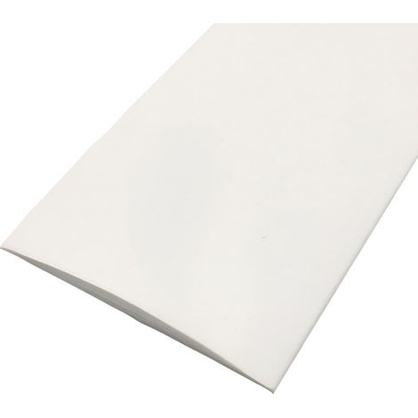 Barre de seuil en PVC pour passage de stratifié plat blanc, profil de transition auto-adhésif, bordure de vinyle pour joint de sol, bande de jonction pour couture entre moquette et sol (1/5)