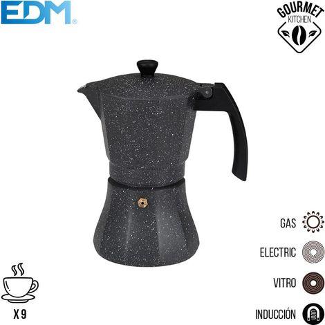 Gourmet Kitchen 9-Tassen-Aluminium-Induktionskaffeemaschine
