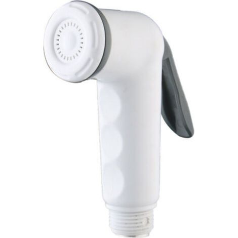 Soffione doccia bianco con pistola ad acqua – ideale per barche, camper e roulotte – realizzato in plastica resistente, 1 pezzo