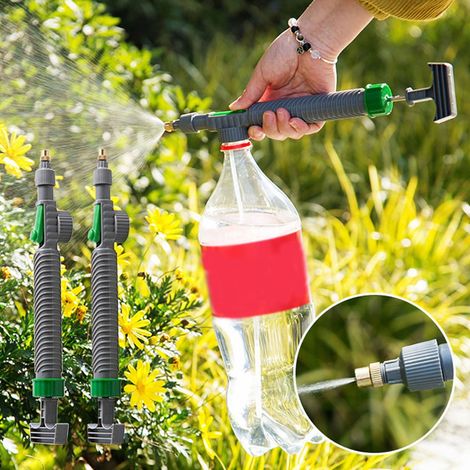 Pulvérisateur Manuel - Buse Réglable Pour Bouteille En Plastique - Jet Ou Brume - Jardin Et Nettoyage - 2 Pièces (1/5)