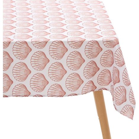 Nappe Antitache Imprimé "Océania" 150x300cm Terracotta (1/3)