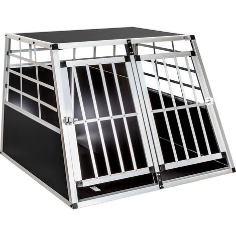 Jaula de transporte para perros doble con respaldo recto 97 x 90 x 69,5 cm 3708144/2