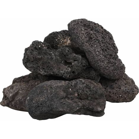 Volcanic Rocks 10 kg Black 10-30 cm vidaXL