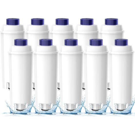 Wasserfilter für Delonghi Magnifica S Kaffeemaschinen, Delonghi Dinamica Filter und ECAM/ETAM/ESAM/BCO Serie, DLSC002 Filterkartusche, Wasserenthärtungsfilter (10 Stück)