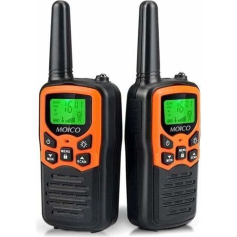 Talkie-Walkie Familial Longue Portée – 22 Canaux FRS, Écran LCD & Lampe LED, Fonction VOX, Lot de 2 pour Randonnée et Camping (1/4)