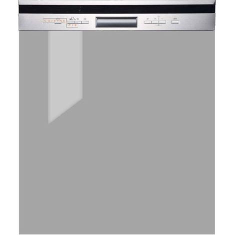 Cuisineandcie – Façade de cuisine pour lave-vaisselle semi-intégrable – Gris brillant – L 60 cm – Finition proche du verre – Modèle ECO