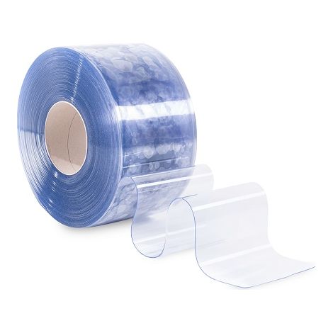 PVC Lamellenvorhang Streifenvorhang 20cm breit (Meterware) transparent