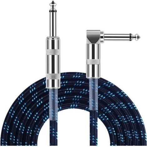 6,35-mm-Gitarrenkabel, 3 m langes E-Gitarrenkabel mit Rauschunterdrückung (1/4)