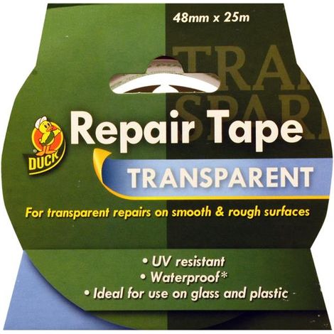 Shurtape 260195 Duck Tape Repair Tape Transparent 48mm x 25m SHU260195