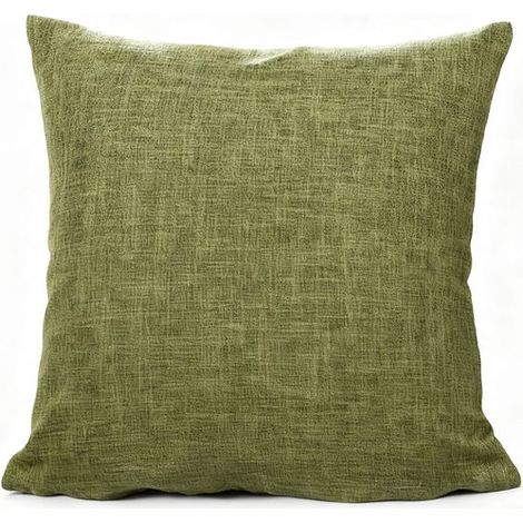 2 fundas decorativas para cojines，Estilo rústico campestre bohemio，Funda de lino grueso，Ideal para sofá cama u oficina (40x40 cm) (1/5)