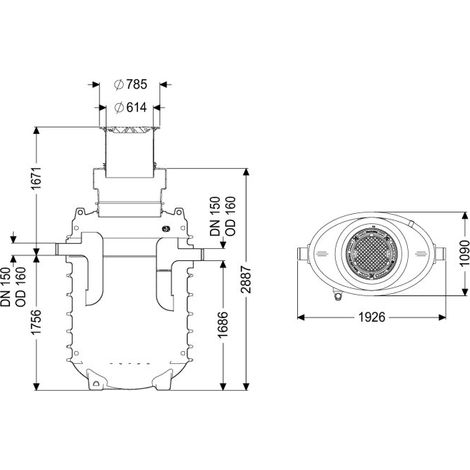 KESSEL 95085-170D-DR Séparateur de graisses EasyClean pour sol