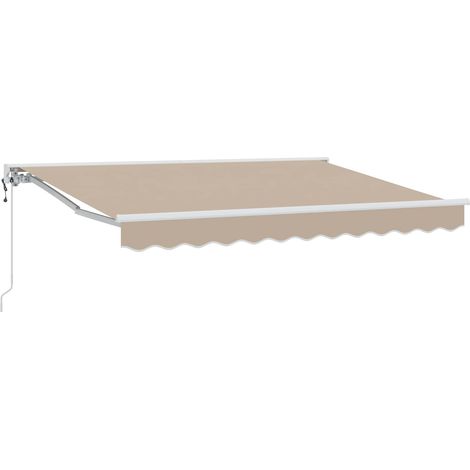 Elektrische ausziehbare Markise Beige 3 x 2,5 m (1/5)