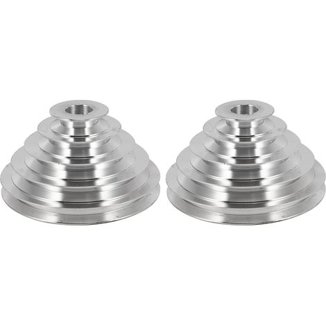 Poulie pagode en aluminium de type A, alésage de 25 mm, 5 étages, pour courroie de distribution (1/5)