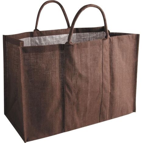 Bolsa de leña de yute marrón - Aubry Gaspard