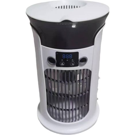 Mini-Tischluftkühler - Tragbarer USB-Lüfter, Multifunktional - Kompakter Klimaanlagen-Ventilator - Geräuscharm - Für Zuhause, Büro - Alovez (1/2)