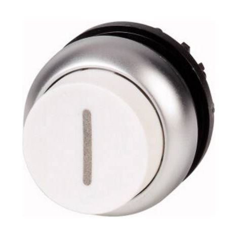 Bouton-poussoir saillant blanc I à accrochage EATON M22-DRH-W-X1 (1/2)
