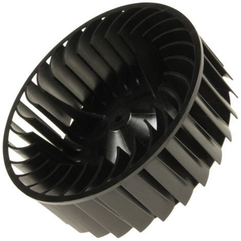 Turbine de ventilation pour sèche-linge – Compatible Plastique noir – Hauteur 5,9 cm – Profondeur 17,8 cm - C00738545 (1/3)
