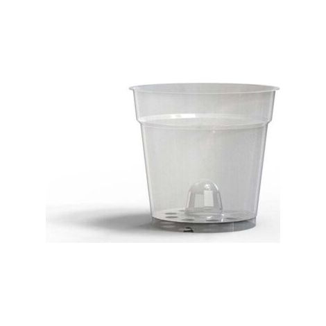 10 pièces Pot Fleurs Transparents Plastique Pot de Fleur，3.5"