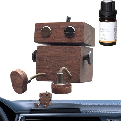 Purificateur D'Air Pour Voiture Contre Les Odeurs - en Bois à Pieds Tremblants Décoration d'Aromathérapie pour Voiture,Éliminateur D'Odeurs Automobile Avec Aromathérapie Et Parfum Pour Hommes Et (1/5)