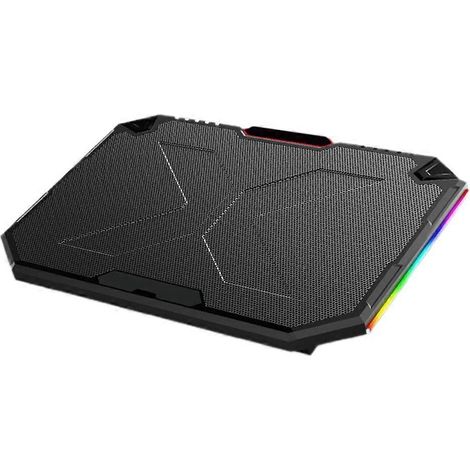 Leistungsstarker Notebook-Kühler, 2 USB-Anschlüsse, staubdicht, RGB-Farbbeleuchtung