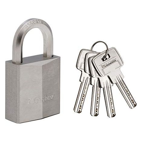 MASTERLOCK Cadenas laiton nickel 40mm anse hexagonale (1/4)